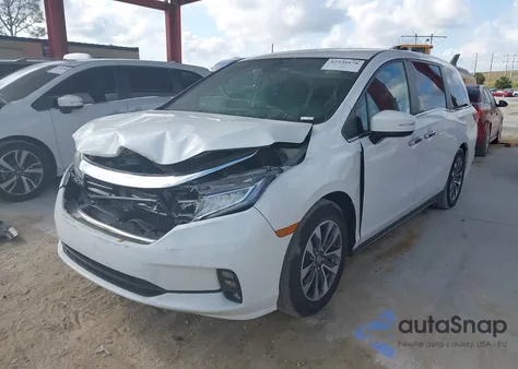 2021 Honda Odyssey Ex-L from USA, damaged, VIN 5FNRL6H70MB044073